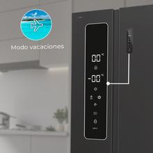 Bolero CoolMarket SBS 562 Dark D Frigorífico americano con 562 litros de capacidad, 177x91 cm, Clase D, NoFrost, Compresor Inverter, Display en puerta, Fast Freezing, Modo Smart, MultiAirFlow