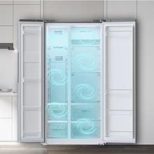 Bolero CoolMarket SBS 562 Dark D Frigorífico americano con 562 litros de capacidad, 177x91 cm, Clase D, NoFrost, Compresor Inverter, Display en puerta, Fast Freezing, Modo Smart, MultiAirFlow