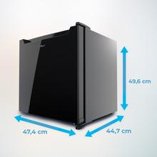 Bolero CoolMarket TT 31 Dual Black E Mini frigorífico convertible en congelador con puerta negra y control de temperatura 0ºC a 5ºC y -24ºC a -16ºC. Capacidad para 31 Litros y medidas 49.6 Alto x 47.4 Ancho.
