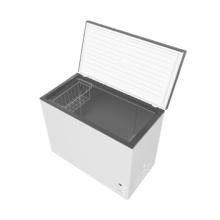 Bolero CoolMarket Chest 254 White E Cogelador horizontal blanco, 83,5cm alto y 104cm ancho, con 254 L de capacidad, compresor Inverter Plus, conversible a frigorífico, clase energética E y con modo Fast Freezing