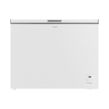 Bolero CoolMarket Chest 254 White E Cogelador horizontal blanco, 83,5cm alto y 104cm ancho, con 254 L de capacidad, compresor Inverter Plus, conversible a frigorífico, clase energética E y con modo Fast Freezing