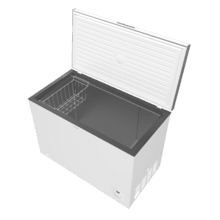 Bolero CoolMarket Chest 299 blanc E Congélateur horizontal blanc, 84,5 cm de haut et 111,5 cm de large, d'une capacité de 299 L, compresseur Inverter Plus, transformable en réfrigérateur, classe énergétique E et avec mode Congélation Rapide