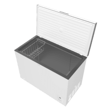 Bolero CoolMarket Chest 299 white E Cogelador horizontal blanco, 84,5cm alto y 111,5cm ancho, con 299 L de capacidad, compresor Inverter Plus, conversible a frigorífico, clase energética E y con modo Fast Freezing