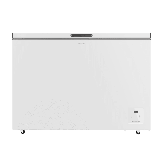 Bolero CoolMarket Chest 299 white E Cogelador horizontal blanco, 84,5cm alto y 111,5cm ancho, con 299 L de capacidad, compresor Inverter Plus, conversible a frigorífico, clase energética E y con modo Fast Freezing