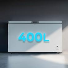 Bolero CoolMarket Chest 400 white E Cogelador horizontal blanco, 83,5cm alto y 136,5cm ancho, con 400 L de capacidad, compresor Inverter Plus, conversible a frigorífico, clase energética E, dos cestas y con modo Fast Freezing