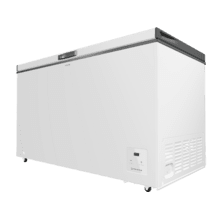 Bolero CoolMarket Chest 400 white E Cogelador horizontal blanco, 83,5cm alto y 136,5cm ancho, con 400 L de capacidad, compresor Inverter Plus, conversible a frigorífico, clase energética E, dos cestas y con modo Fast Freezing