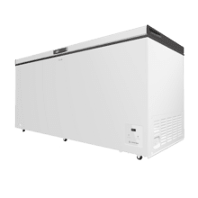 Bolero CoolMarket Chest 500 white E Cogelador horizontal blanco, 83,5cm alto y 165cm ancho, con 500 L de capacidad, compresor Inverter Plus, conversible a frigorífico, clase energética E, dos cestas y con modo Fast Freezing