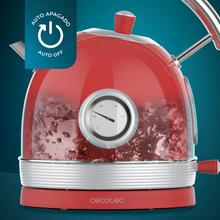 Thermosense 420 Vintage Light Red Bouilloire électrique de style vintage d'une capacité de 1,8 litre.