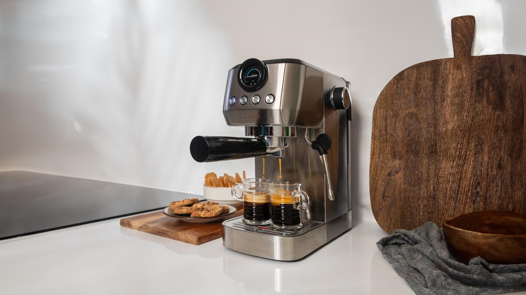 Cecotec Power Espresso 20 Steel Pro Latte Cafetera Semiautomática