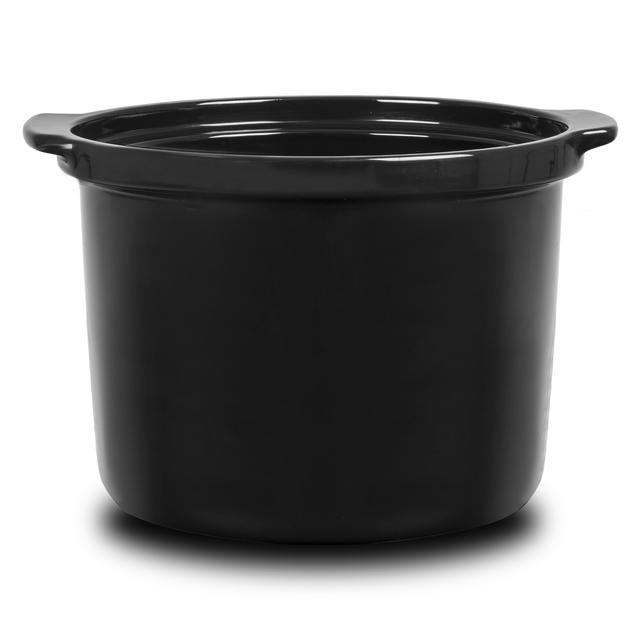 Cubeta de cerámica Slowpot. Cocciones lentas y a baja temperatura con tu Olla GM programable, Tapa de Vidrio, Apta para todas las Ollas programables de 6 litros