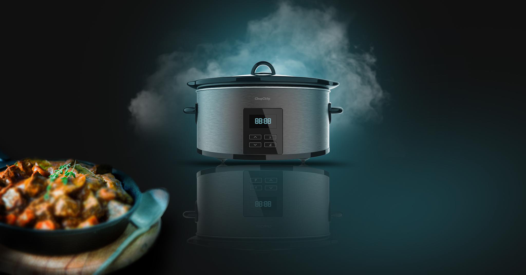 Immagine in primo piano del prodotto Pentola a cottura lenta slow cooker automatica Chup Chup Matic