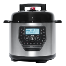 Autocuiseur programmable Olla GM modèle H Deluxe. Programmable 24 heures et avec une capacité de 6 litres. Inclus : fonction balance et un innovant couvercle Advance, rabattable et plus pratique pour libérer la pression.