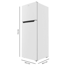 Bolero CoolMarket 2D 348 NF White E Frigorífico de 2 puertas color blanco de 170cm de alto y 59,5cm de ancho con gran capacidad de 348 Litros y Motor Inverter con 10 años de garantía. Sistema de conservación No Frost y clase energética E.