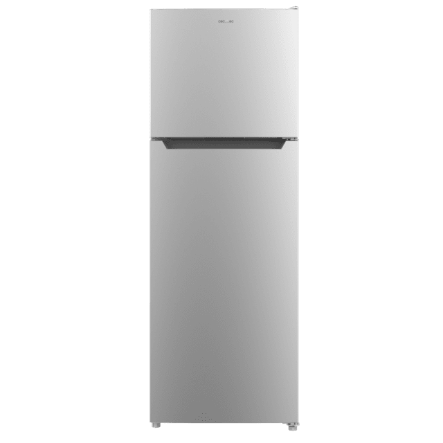 Bolero CoolMarket 2D 348 NF Inox E Frigorífico de 2 portas em aço inoxidável com 170 cm de altura e 59,5 cm de largura, com uma grande capacidade de 348 litros e motor Inverter com 10 anos de garantia. Sistema de conservação No Frost e classe energética E.