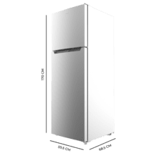 Bolero CoolMarket 2D 348 NF Inox E Frigorífico de 2 puertas acero inoxidable de 170cm de alto y 59,5cm de ancho con gran capacidad de 348 Litros y Motor Inverter con 10 años de garantía. Sistema de conservación No Frost y clase energética E.
