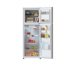 Bolero CoolMarket 2D 348 NF Inox E Frigorífico de 2 portas em aço inoxidável com 170 cm de altura e 59,5 cm de largura, com uma grande capacidade de 348 litros e motor Inverter com 10 anos de garantia. Sistema de conservação No Frost e classe energética E.