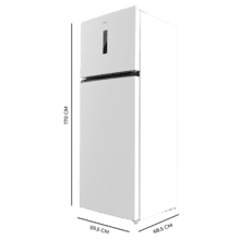 Bolero CoolMarket 2D 465 NF White E Frigorífico de 2 puertas color blanco de 185,5cm de alto y 70,3 cm de ancho con gran capacidad de 465 Litros y Motor Inverter con 10 años de garantía. Sistema de conservación No Frost y clase energética E.