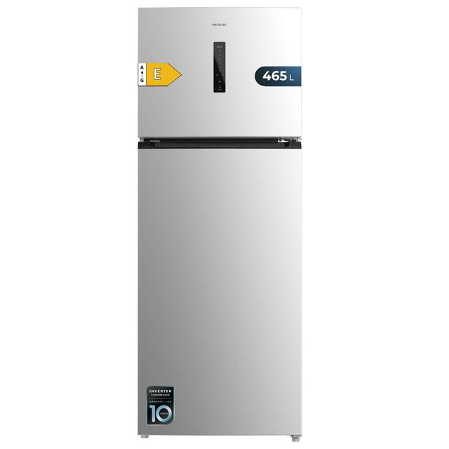 Bolero CoolMarket 2D 465 NF Inox E Geladeira 2 portas em aço inox medindo 185,5cm de altura e 70,3cm de largura com grande capacidade de 465 Litros e Motor Inverter com 10 anos de garantia. Sistema de conservação No Frost e classe energética E.