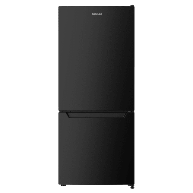 Bolero CoolMarket Combi 117 DF Black E Frigorífico de combi negro, 114cm de alto y 47cm de ancho 117 litros, Defrost, clase energética E y con modo Fast Freezing, Luz LED