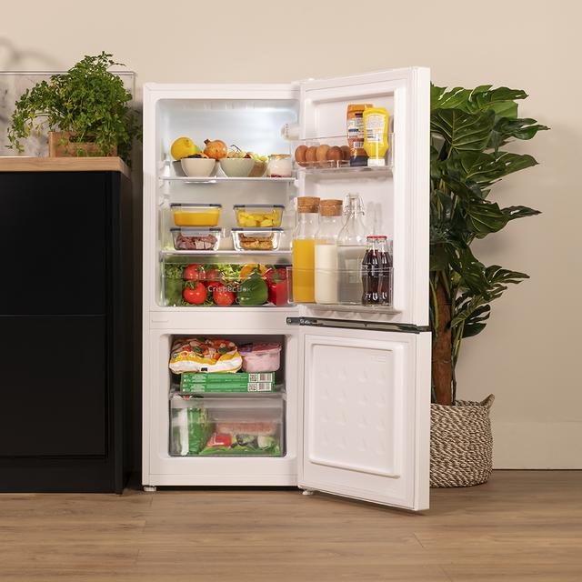 Réfrigérateur-congélateur Combiné Cecotec Bolero CoolMarket 270L - Classe E, Porte Coulissante, Dégivrage Auto, Compact 177x54 Cm