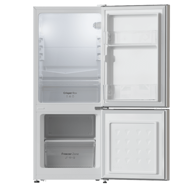 Bolero CoolMarket Combi 117 DF White E Frigorífico de combi blanco, 114cm de alto y 47cm de ancho 117 litros, Defrost, clase energética E y con modo Fast Freezing