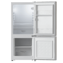 Bolero CoolMarket Combi 117 DF White E Frigorífico de combi blanco, 114cm de alto y 47cm de ancho 117 litros, Defrost, clase energética E y con modo Fast Freezing