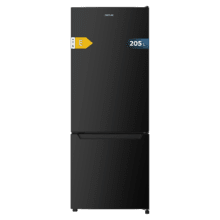 Bolero CoolMarket Combi 205 DF Black E Frigorífico combi negro, 144 de alto y 54 de ancho 117 litros, Defrost, clase energética E y con modo Fast Cooling.