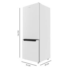 Bolero CoolMarket Combi 205 DF White E Frigorífico de dos puertas blanco, 144 de alto y 54 de ancho 117 litros, Defrost, clase energética E y con modo Fast Cooling.