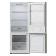 Bolero CoolMarket Combi 205 DF White E Frigorífico de dos puertas blanco, 144 de alto y 54 de ancho 117 litros, Defrost, clase energética E y con modo Fast Cooling.