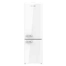 Bolero CoolMarket Combi Origin 250 NF White E Frigorífico combi retro rojo, 186,5cm alto y 54cm ancho, capacidad 250L, Total No Frost y clase E y con sistema Multi Air Flow. Además, cuenta con el modo Fast Cooling.