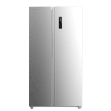 Bolero CoolMarket SBS 562 Inox E Frigorífico americano Side by Side inox, 177cm alto y 91,2cm ancho, con 562L de capacidad, Total No Frost, con compresor Inverter Plus y Sistema Multi AirFlow. Además, cuenta con el modo Fast Cooling y Fast Freezing