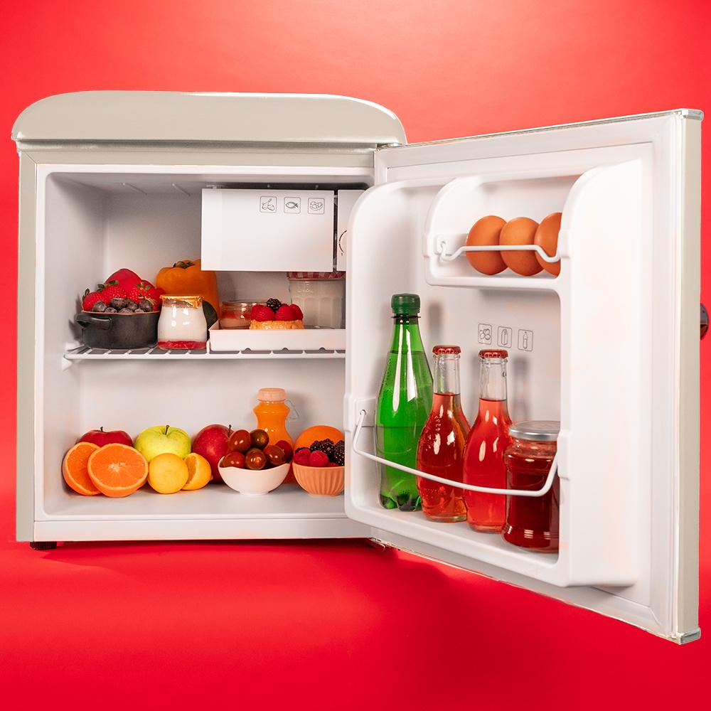 Mechanische Steuerung Gefrierschrank Cecotec Tisch-Gefrierschrank 85L Bolero CoolMarket TF 85 White E – 3 Schubladen, Energiesparend, 84,5 Cm Hoch, Weiß