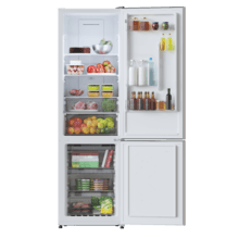 Bolero CoolMarket Combi 322T White D Frigorífico combi blanco, 185cm de alto y 60 cm de ancho, con 322L de capacidad, compresor Inverter Plus,Total No Frost, clase energética D y con sistema Multi Air Flow.