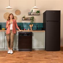 Bolero CoolMarket 2D 261 Black E Frigorífico de dos puertas negro, 169,3 de alto y 54 de ancho, 261 litros, Defrost, clase energética E y con modo Fast Freezing
