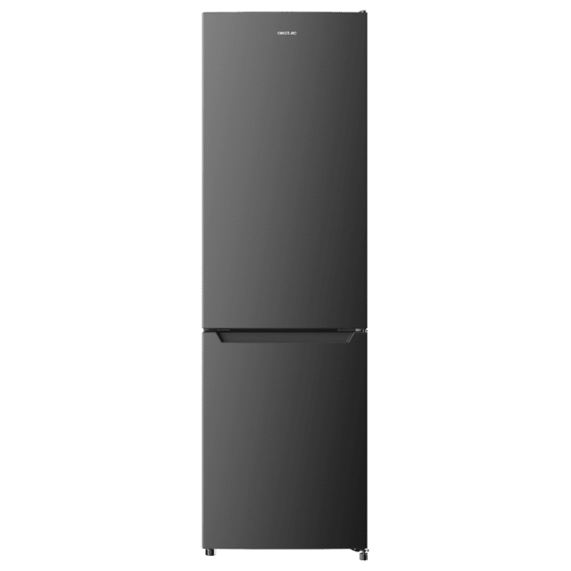 Bolero CoolMarket Combi 250 Dark E Frigorífico combi inox oscuro, 180cm de alto y 55 cm de ancho, con 250 litros de capacidad, Total No Frost, clase energética E y con sistema Multi Air Flow. Además, cuenta con el modo Fast Cooling y cajón Humidity Box con regulación de humedad así como alarmas de puerta abierta y fallo de funcionamiento.