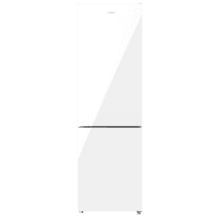 Bolero CoolMarket Combi 250 White Glass E Frigorífico combi cristal blanco, 180cm de alto y 55 cm de ancho, con 250 litros de capacidad, Total No Frost, clase energética E y con sistema Multi Air Flow. Además, cuenta con el modo Fast Cooling y cajón Humidity Box con regulación de humedad así como alarmas de puerta abierta y fallo de funcionamiento.