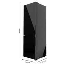 Réfrigérateur 3 Portes Cecotec 548L - Classe E, No Frost, Compresseur Inverter, Verre Noir - Design T Door