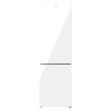 Bolero CoolMarket Combi 250 White Glass D Frigorífico combi cristal blanco, 180cm de alto y 55 cm de ancho, con 250 litros de capacidad, compresor Inverter Plus, Total No Frost, clase energética D y con sistema Multi Air Flow. Además, cuenta con el modo Fast Cooling y cajón Humidity Box con regulación de humedad así como alarmas de puerta abierta y fallo de funcionamiento.