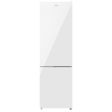 Bolero CoolMarket Combi 356 White Glass E Frigorífico combi cristal blanco, 200cm alto y 59,5 cm ancho, capacidad 356L, Total No Frost, clase energética E. Además, cuenta con distintos modos como Fast Cooling y Fast Freezing, así como sistemas como MultiAirFlow y modo vacaciones.