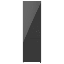 Bolero CoolMarket Combi 356 Grey Glass E Frigorífico combi cristal gris, 200cm alto y 59,5 cm ancho, capacidad 356L, Total No Frost, clase energética E. Además, cuenta con distintos modos como Fast Cooling y Fast Freezing, así como sistemas como MultiAirFlow y modo vacaciones.