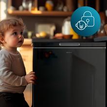 Bolero CoolMarket Chest 142 Black E Congelador horizontal negro, 83,5cm alto y 63,5cm ancho, con 142 L de capacidad, compresor Inverter Plus, conversible a frigorífico, clase energética E y con modo Fast Freezing