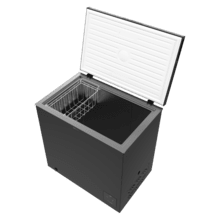 Bolero CoolMarket Chest 199 Black E Congelador horizontal negro, 83,5cm alto y 82,5cm ancho, con 199 L de capacidad, compresor Inverter Plus, conversible a frigorífico, clase energética E y con modo Fast Freezing