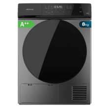 Bolero DressCode Dry 8400 Steel Max Sèche-linge avec pompe à chaleur steel de 8 kg, classe A++, Full Touch, fonction Repassage facile, 15 programmes et tambour en acier inoxydable.