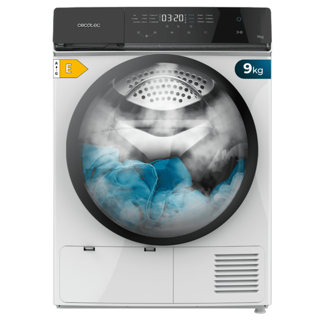 Bolero DressCode Dry 9400 A++ Secadora Bomba de calor de 9 kg, Clase E, Full Touch, Plancha Fácil, 15 prgramas y Tambor de acero inoxidable.