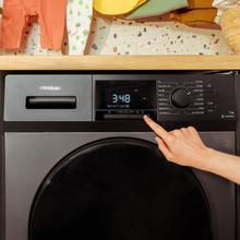 Bolero DressCode 7410 Inverter Steel A Lavadora de carga frontal steel de 7 kg de capacidad y 1200 rpm, Clase A-10%, 16 programas, Motor Inverter Plus, SteamMax, Drum Clean, Allergy Care, Diamond Care, Delay Start, Stop&Go, programa ECO y KidLock