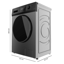 Bolero DressCode 7410 Inverter Steel A Lavadora de carga frontal steel de 7 kg de capacidad y 1200 rpm, Clase A-10%, 16 programas, Motor Inverter Plus, SteamMax, Drum Clean, Allergy Care, Diamond Care, Delay Start, Stop&Go, programa ECO y KidLock