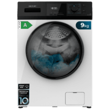 Bolero Dresscode 9410 Inverter A Lavadora de carga frontal de 9 kg de capacidad y 1400 rpm, Clase A-10%, 16 programas, Motor Inverter Plus, SteamMax, Drum Clean, Allergy Care, Diamond Care, Delay Start, Stop&Go, programa ECO y KidLock