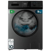 Bolero DressCode 9410 Inverter Steel A Lavadora de carga frontal steel de 9 kg de capacidad y 1400 rpm, Clase A-10%, 16 programas, Motor Inverter Plus, SteamMax, Drum Clean, Allergy Care, Diamond Care, Delay Start, Stop&Go, programa ECO y KidLock