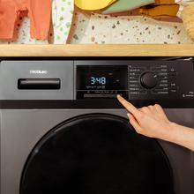 Bolero DressCode 9410 Inverter Steel A Lavadora de carga frontal steel de 9 kg de capacidad y 1400 rpm, Clase A-10%, 16 programas, Motor Inverter Plus, SteamMax, Drum Clean, Allergy Care, Diamond Care, Delay Start, Stop&Go, programa ECO y KidLock