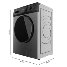 Bolero DressCode 9410 Inverter Steel A Lavadora de carga frontal steel de 9 kg de capacidad y 1400 rpm, Clase A-10%, 16 programas, Motor Inverter Plus, SteamMax, Drum Clean, Allergy Care, Diamond Care, Delay Start, Stop&Go, programa ECO y KidLock